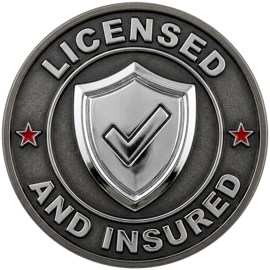 Licensed and Insured - Fully covered on every job